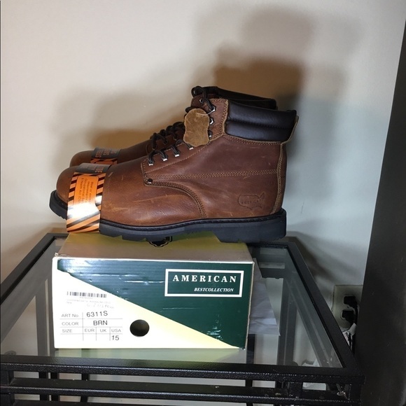 American goodyear steel toe work boots - Picture 1 of 8